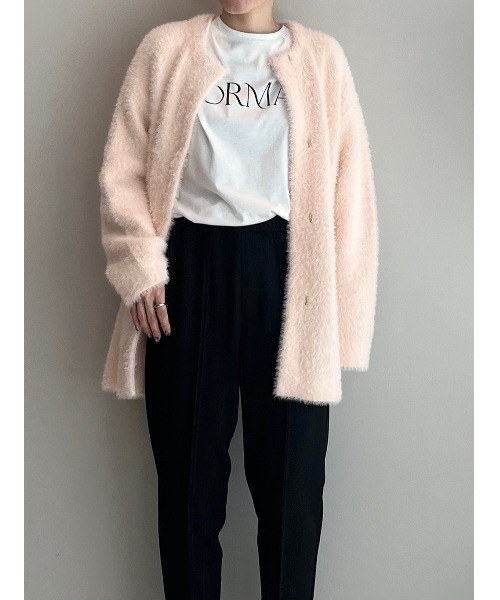 【セール】シャギーニットカーデガン(カーディガン/ボレロ)|cloenc(クロエンス) 【セール】シャギーニットカーデガン(カーディガン/ボレロ)|cloenc(クロエンス)