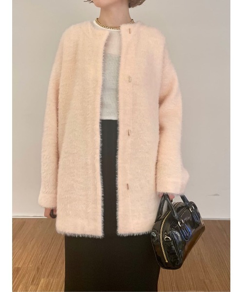 【セール】シャギーニットカーデガン(カーディガン/ボレロ)|cloenc(クロエンス) 【セール】シャギーニットカーデガン(カーディガン/ボレロ)|cloenc(クロエンス)