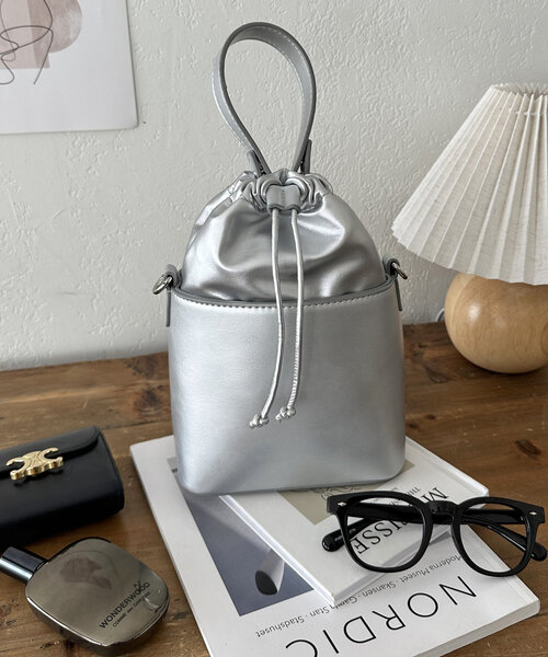 コンビ巾着バケットバッグ（ショルダーバッグ）｜DISCOAT（ディスコート） 7,700円