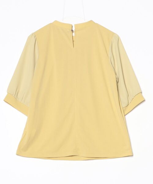 JETSET SOLO PLUS (ジェットセットソロプラス)の「【JETSET SOLO PLUS】強撚スムースシアー5分袖カットソー(Tシャツ/カットソー・レディース・ミント/ブラック・FREE)」の14枚目の写真
