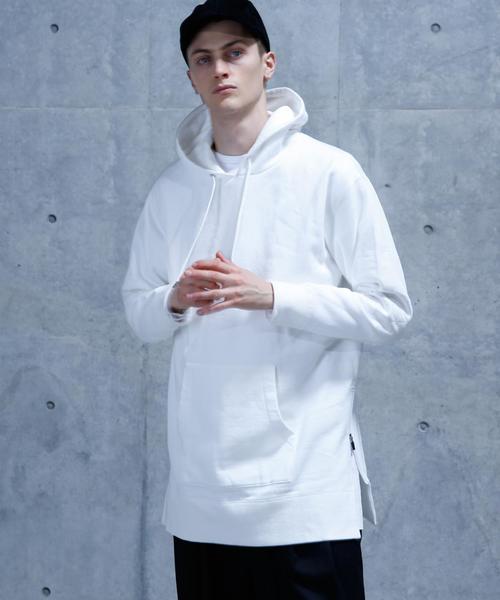 BEAUTY&YOUTH UNITED ARROWS(ビューティーアンドユースユナイテッドアローズ)の「<monkey time> URK SD/ZP LONG HOODIE/パーカー(パーカー・メンズ・ホワイト/グレー・MEDIUM/LARGE/X-LARGE/SMALL)」の1枚目の写真