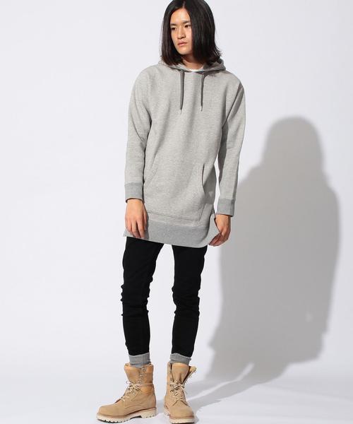 BEAUTY&YOUTH UNITED ARROWS(ビューティーアンドユースユナイテッドアローズ)の「<monkey time> URK SD/ZP LONG HOODIE/パーカー(パーカー・メンズ・ホワイト/グレー・MEDIUM/LARGE/X-LARGE/SMALL)」の9枚目の写真