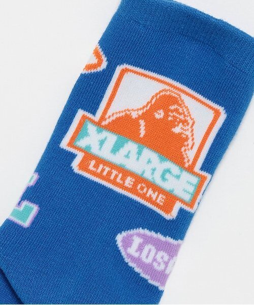XLARGE KIDS(エクストララージキッズ)の「ワッペンロゴソックス(ソックス/靴下・キッズ・ブラック/ブルー/グレー・13-15cm/15-17cm/17-19cm/19-21cm)」の8枚目の写真