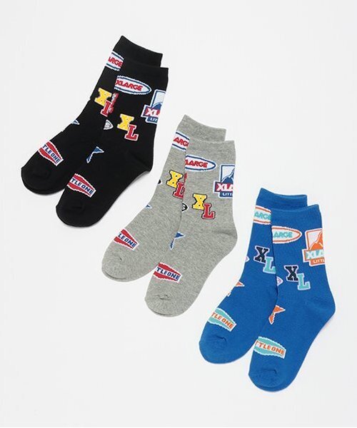 XLARGE KIDS(エクストララージキッズ)の「ワッペンロゴソックス(ソックス/靴下・キッズ・ブラック/ブルー/グレー・13-15cm/15-17cm/17-19cm/19-21cm)」の10枚目の写真