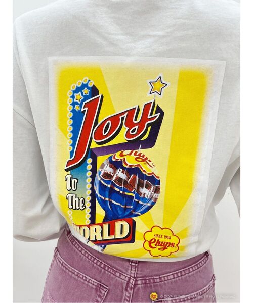 EVRIS(エヴリス)の「【EVRIS×Chupa Chups】グラフィックロンT(Tシャツ/カットソー・レディース・ブラック/ホワイト・FREE)」の8枚目の写真
