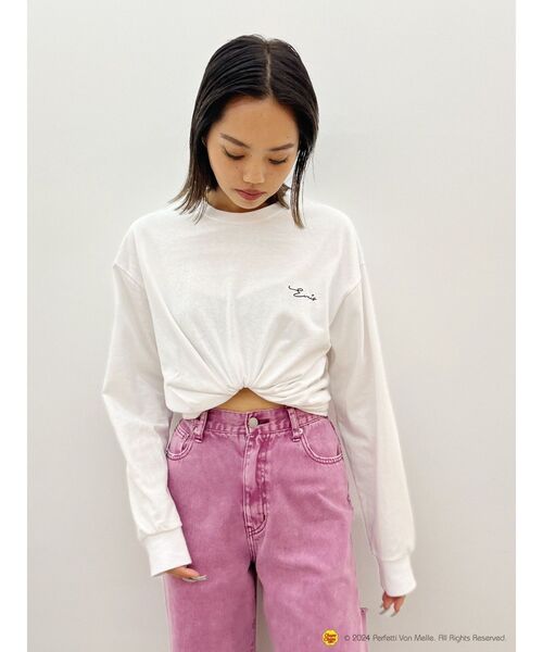 EVRIS(エヴリス)の「【EVRIS×Chupa Chups】グラフィックロンT(Tシャツ/カットソー・レディース・ブラック/ホワイト・FREE)」の10枚目の写真