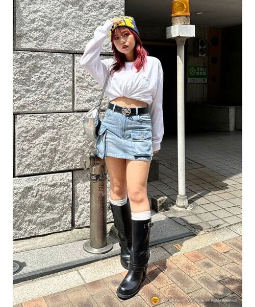 EVRIS(エヴリス)の「【EVRIS×Chupa Chups】グラフィックロンT(Tシャツ/カットソー・レディース・ブラック/ホワイト・FREE)」の18枚目の写真