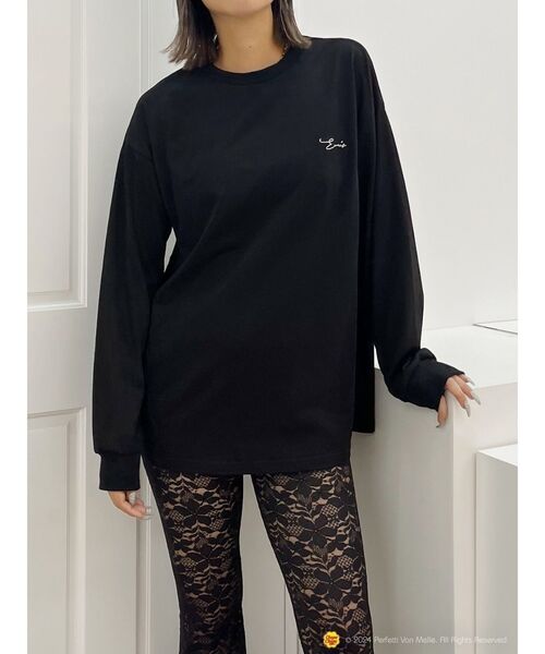 EVRIS(エヴリス)の「【EVRIS×Chupa Chups】グラフィックロンT(Tシャツ/カットソー・レディース・ブラック/ホワイト・FREE)」の19枚目の写真