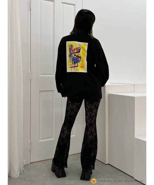 EVRIS(エヴリス)の「【EVRIS×Chupa Chups】グラフィックロンT(Tシャツ/カットソー・レディース・ブラック/ホワイト・FREE)」の22枚目の写真