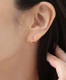 CALIN　STANDARD（カリンスタンダード）の「◆金属アレルギー対応◆◆made in japan◆【片手でスムースワンタッチ】ツイスト　ミニスムースピアス（ピアス（両耳用））」