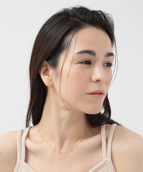 CALIN STANDARD(カリンスタンダード)の「◆金属アレルギー対応◆◆made in japan◆【片手でスムースワンタッチ】ツイスト ミニスムースピアス(ピアス(両耳用)・レディース・ゴールド/ピンクゴールド/シルバー・FREE)」の9枚目の写真