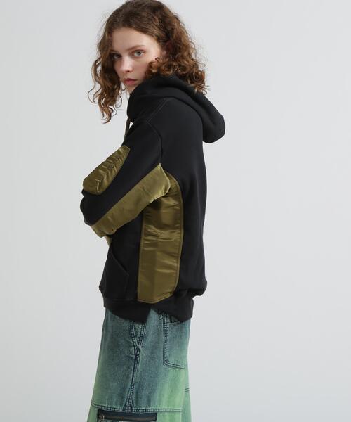AVIREX(アヴィレックス)の「【WEB&DEPOT限定】タクティカル プルオーバー /TACTICALPILLOVER(パーカー・メンズ・ブラック系その他/その他17/ダークグリーン系/ブラック・M/L/F/XL/2XL)」の13枚目の写真