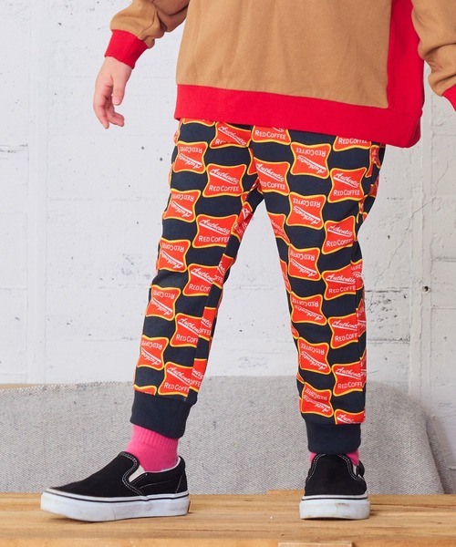 MARKEY'S(マーキーズ)の「総柄スウェットパンツ【セットアップ可能】(スウェットパンツ・キッズ・ラベンダー/ネイビー/アイボリー/ブラック/ブルー系その他/オフホワイト・100/95/90/80/110/150/140/130/120)」の1枚目の写真