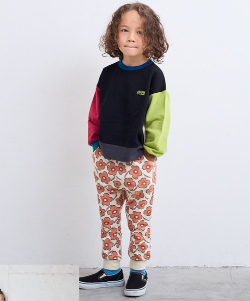 MARKEY'S(マーキーズ)の「総柄スウェットパンツ【セットアップ可能】(スウェットパンツ・キッズ・ラベンダー/ネイビー/アイボリー/ブラック/ブルー系その他/オフホワイト・100/95/90/80/110/150/140/130/120)」の10枚目の写真