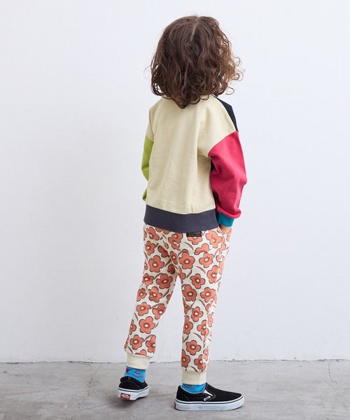 MARKEY'S(マーキーズ)の「総柄スウェットパンツ【セットアップ可能】(スウェットパンツ・キッズ・ラベンダー/ネイビー/アイボリー/ブラック/ブルー系その他/オフホワイト・100/95/90/80/110/150/140/130/120)」の12枚目の写真