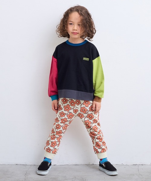 MARKEY'S(マーキーズ)の「総柄スウェットパンツ【セットアップ可能】(スウェットパンツ・キッズ・ラベンダー/ネイビー/アイボリー/ブラック/ブルー系その他/オフホワイト・100/95/90/80/110/150/140/130/120)」の11枚目の写真