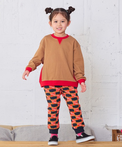 MARKEY'S(マーキーズ)の「総柄スウェットパンツ【セットアップ可能】(スウェットパンツ・キッズ・ラベンダー/ネイビー/アイボリー/ブラック/ブルー系その他/オフホワイト・100/95/90/80/110/150/140/130/120)」の13枚目の写真