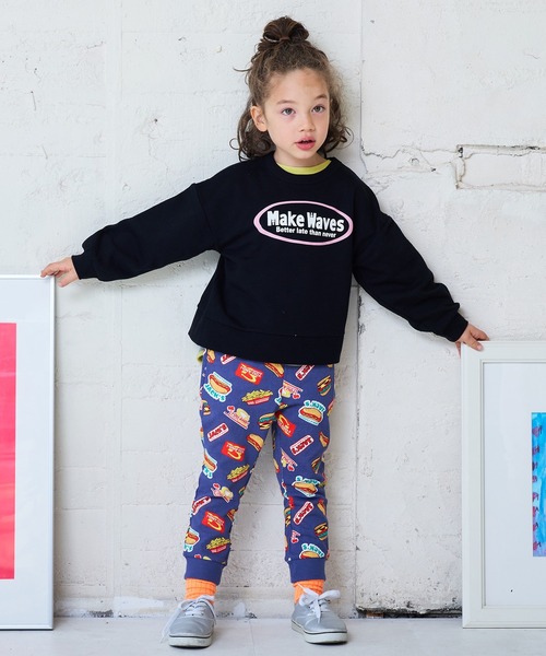 MARKEY'S(マーキーズ)の「総柄スウェットパンツ【セットアップ可能】(スウェットパンツ・キッズ・ラベンダー/ネイビー/アイボリー/ブラック/ブルー系その他/オフホワイト・100/95/90/80/110/150/140/130/120)」の18枚目の写真