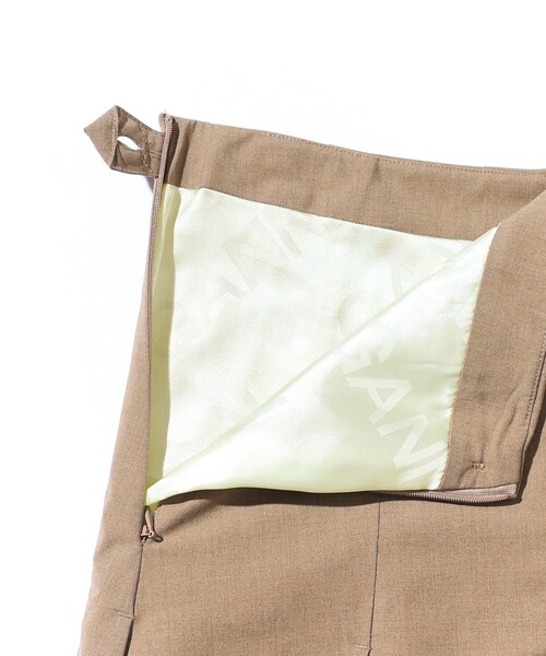 GANNI（ガニー）の「GANNI/ガニー DRAPEY MELANGE MINI SKIRT / F9563_177（スカート・レディース・ブラウン・36）」の8枚目の写真