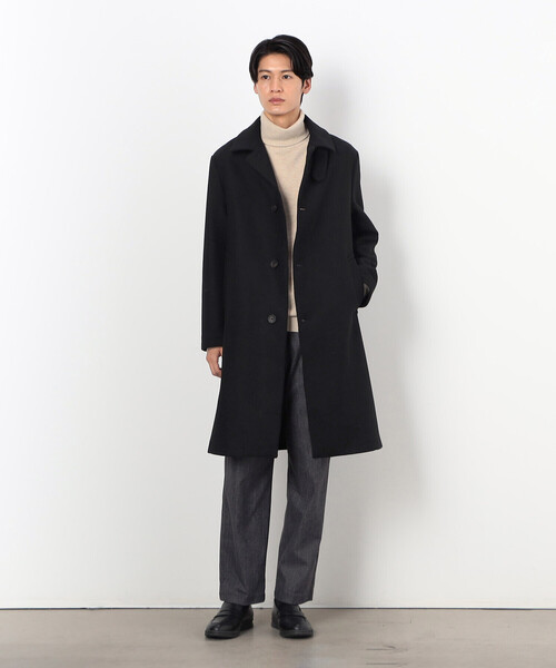COMME　CA COMMUNE（コムサコミューン）の「ステンカラーコート（ステンカラーコート・メンズ・チャコール/ブラック/グレイッシュベージュ・SMALL/MEDIUM/LARGE/X-LARGE）」の22枚目の写真
