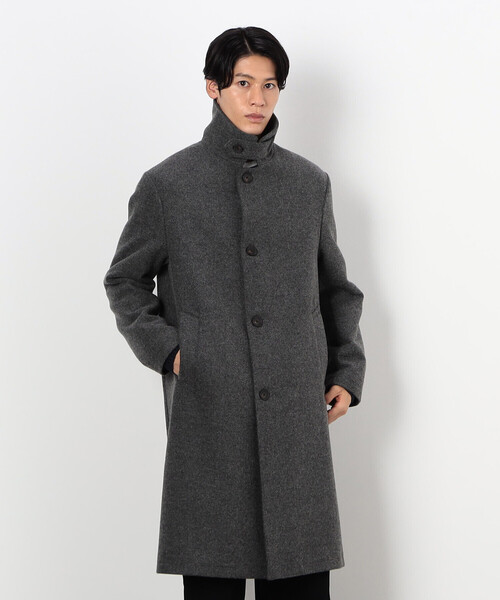 COMME　CA COMMUNE（コムサコミューン）の「ステンカラーコート（ステンカラーコート・メンズ・チャコール/ブラック/グレイッシュベージュ・SMALL/MEDIUM/LARGE/X-LARGE）」の8枚目の写真