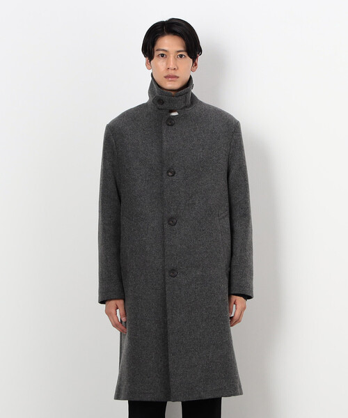 COMME　CA COMMUNE（コムサコミューン）の「ステンカラーコート（ステンカラーコート・メンズ・チャコール/ブラック/グレイッシュベージュ・SMALL/MEDIUM/LARGE/X-LARGE）」の11枚目の写真