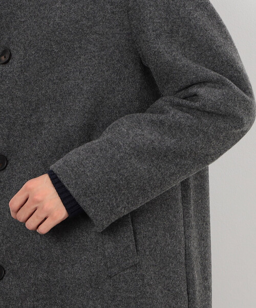 COMME　CA COMMUNE（コムサコミューン）の「ステンカラーコート（ステンカラーコート・メンズ・チャコール/ブラック/グレイッシュベージュ・SMALL/MEDIUM/LARGE/X-LARGE）」の15枚目の写真