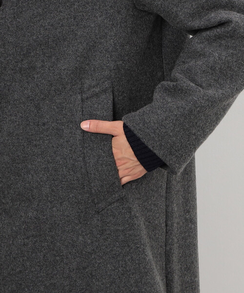 COMME　CA COMMUNE（コムサコミューン）の「ステンカラーコート（ステンカラーコート・メンズ・チャコール/ブラック/グレイッシュベージュ・SMALL/MEDIUM/LARGE/X-LARGE）」の16枚目の写真
