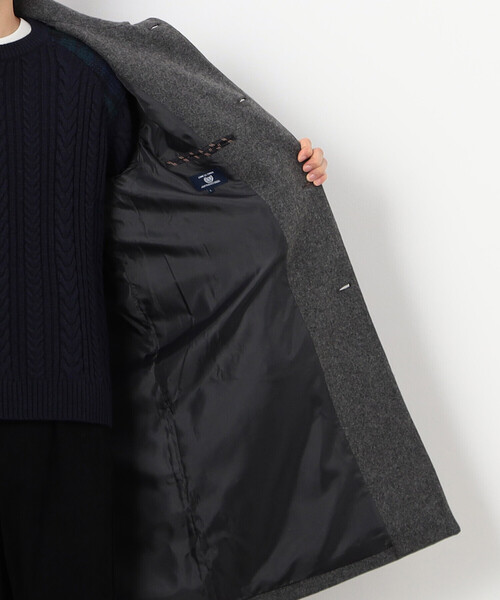 COMME　CA COMMUNE（コムサコミューン）の「ステンカラーコート（ステンカラーコート・メンズ・チャコール/ブラック/グレイッシュベージュ・SMALL/MEDIUM/LARGE/X-LARGE）」の18枚目の写真