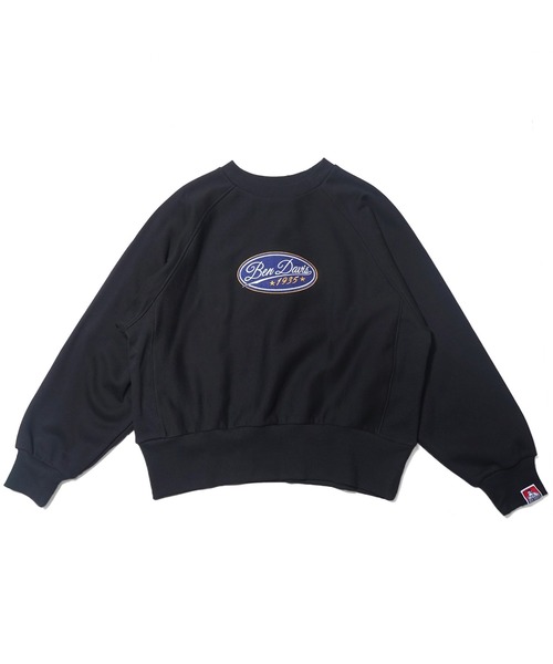 BEN DAVIS(ベンデイビス)の「《BEN DAVIS》 LADIES SWEAT CREW(スウェット・レディース・ブラック/カーキ/オートミール・FREE)」の2枚目の写真