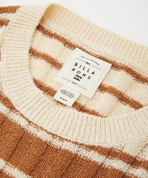 BILLABONG(ビラボン)の「BILLABONG レディース CLARE セーター/ビラボンショート丈ランダムボーダーリブニット(ニット/セーター・レディース・ブラウン系その他・MEDIUM)」の5枚目の写真