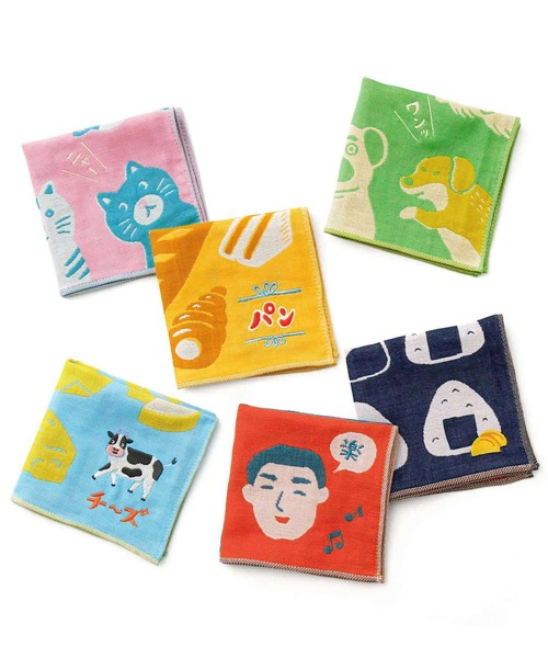 ニューレトロ（ニューレトロ）の「ニューレトロ ガーゼハンカチ ハンドタオル ミニタオル（ハンカチ/ハンドタオル・レディース・グリーン/ネイビー/ピンク/レッド/イエロー/ブルー・FREE）」の12枚目の写真