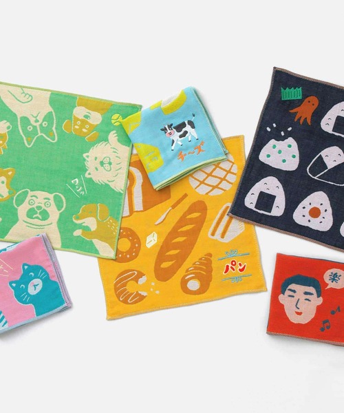 ニューレトロ ガーゼハンカチ ハンドタオル ミニタオル