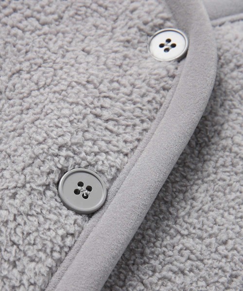 OSYAREVO（オシャレボ）の「ボア カーディガン ルームウェア セットアップ（ルームウェア/パジャマ・レディース・ベージュ/オフホワイト/グレー・MEDIUM/LARGE）」の12枚目の写真