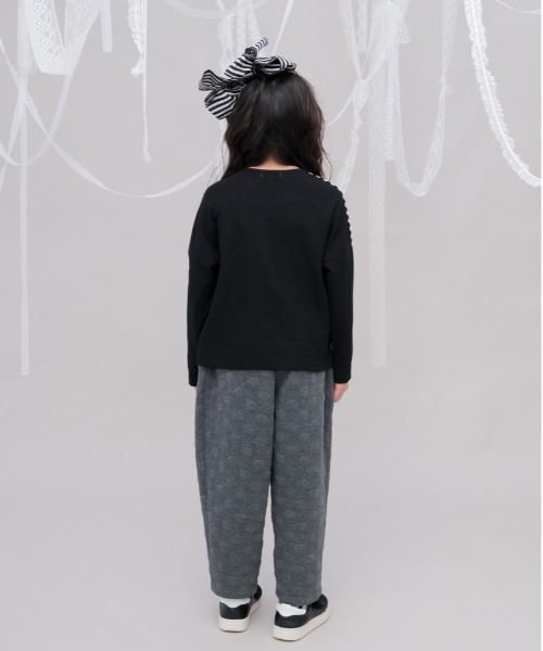 unica(ユニカ)の「ワッフルきりかえTシャツ(Tシャツ/カットソー・キッズ・ブラック/オフホワイト・M/L/XL/S)」の6枚目の写真