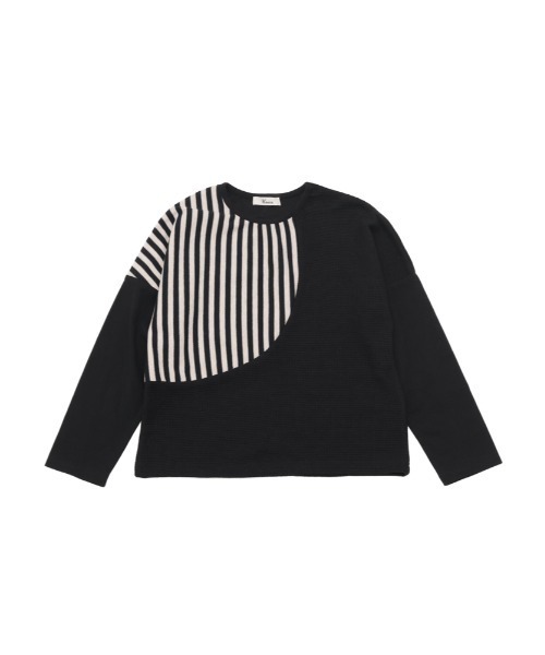 unica(ユニカ)の「ワッフルきりかえTシャツ(Tシャツ/カットソー・キッズ・ブラック/オフホワイト・M/L/XL/S)」の13枚目の写真