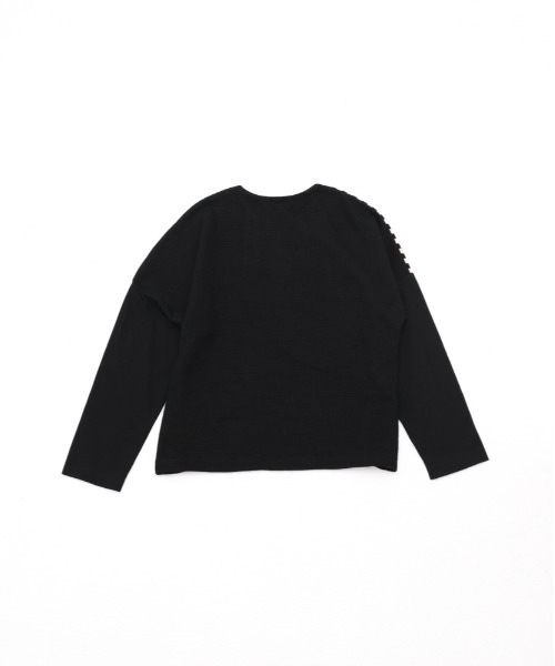 unica(ユニカ)の「ワッフルきりかえTシャツ(Tシャツ/カットソー・キッズ・ブラック/オフホワイト・M/L/XL/S)」の14枚目の写真