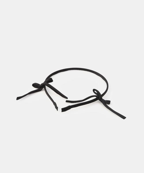 ROPE' PICNIC（ロペピクニック）の「サイドリボンカチューシャ（カチューシャ・キッズ・オフホワイト/ブラック・FREE）」の8枚目の写真