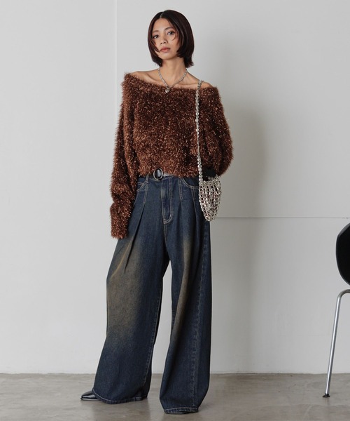 PAGEBOY（ページボーイ）の「メタルビーズBAG（ショルダーバッグ・レディース・ネイビー/ピンク・FREE）」の7枚目の写真