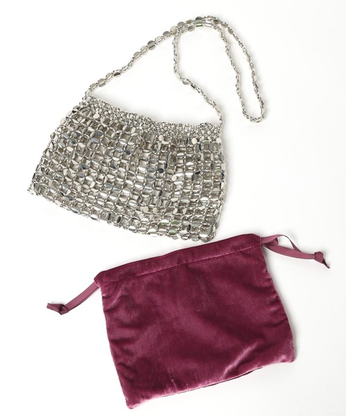 PAGEBOY（ページボーイ）の「メタルビーズBAG（ショルダーバッグ・レディース・ネイビー/ピンク・FREE）」の17枚目の写真