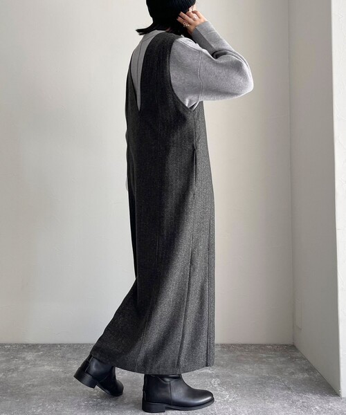 fredy emue（フレディエミュ）の「2WAYジャンスカ（ワンピース・レディース・グレー/チャコールグレー・36/38）」の12枚目の写真