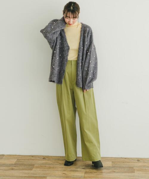 ITEMS URBANRESEARCH（アイテムズ アーバンリサーチ）の「シャギーパールカーディガン（カーディガン/ボレロ・レディース・グレー/ベージュ・FREE）」の14枚目の写真