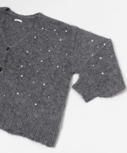 ITEMS URBANRESEARCH（アイテムズ アーバンリサーチ）の「シャギーパールカーディガン（カーディガン/ボレロ・レディース・グレー/ベージュ・FREE）」の17枚目の写真
