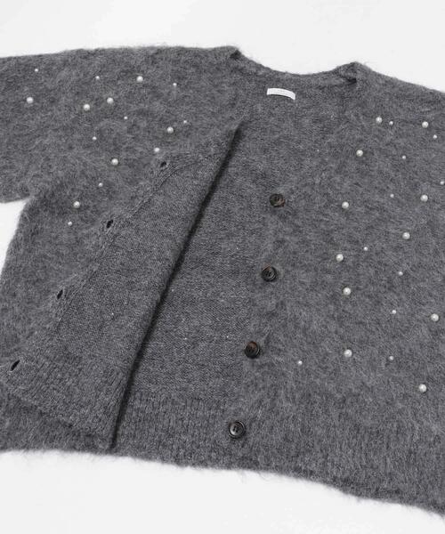 ITEMS URBANRESEARCH（アイテムズ アーバンリサーチ）の「シャギーパールカーディガン（カーディガン/ボレロ・レディース・グレー/ベージュ・FREE）」の18枚目の写真