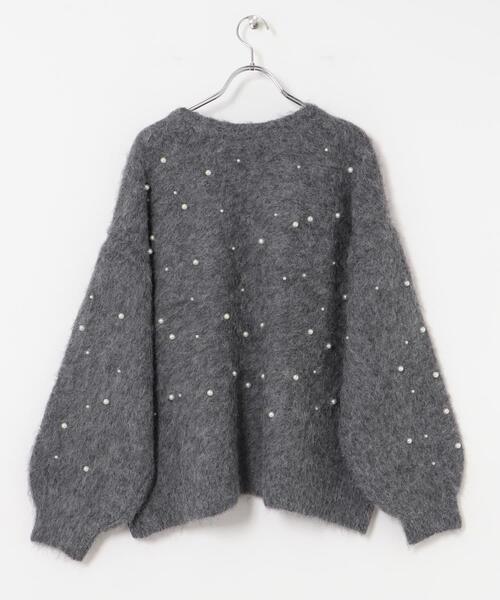 ITEMS URBANRESEARCH（アイテムズ アーバンリサーチ）の「シャギーパールカーディガン（カーディガン/ボレロ・レディース・グレー/ベージュ・FREE）」の19枚目の写真