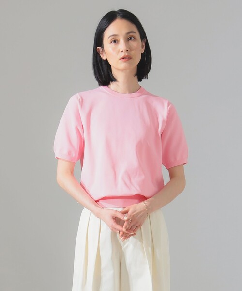 SLOANE - 【ノコちゃん】SLOANE 5ゲージ 畦編みVネックニット SLOANE(スローン) 畦編みVネックウールニット レディース トップス