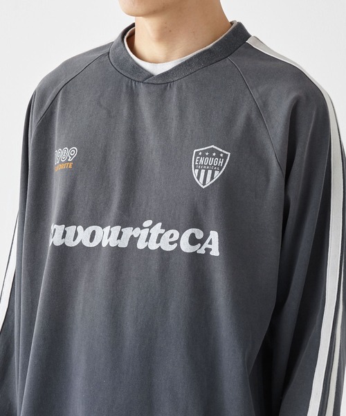 KRIFF MAYER（クリフメイヤー）の「袖ラインゲームシャツ（Tシャツ/カットソー・メンズ・オフホワイト/ネイビー/ブラック・X-LARGE/LARGE/MEDIUM）」の12枚目の写真