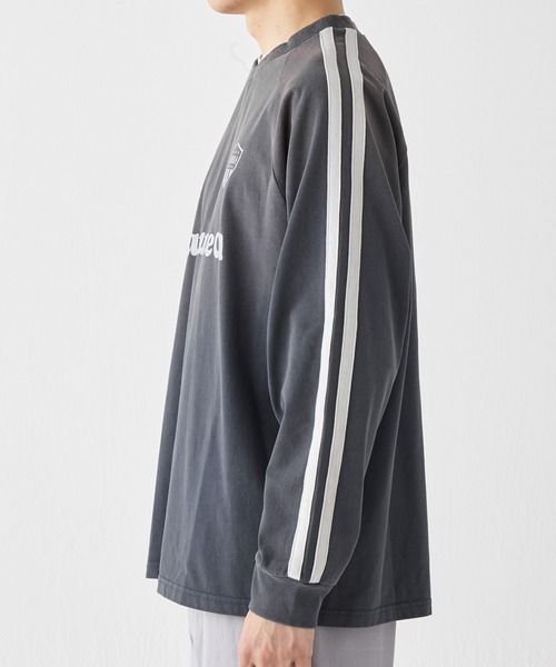 KRIFF MAYER（クリフメイヤー）の「袖ラインゲームシャツ（Tシャツ/カットソー・メンズ・オフホワイト/ネイビー/ブラック・X-LARGE/LARGE/MEDIUM）」の14枚目の写真