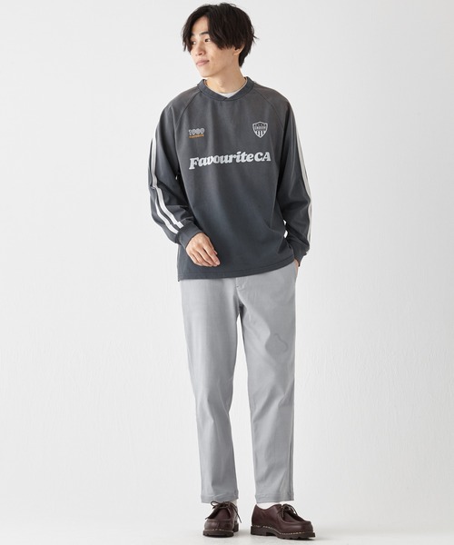 KRIFF MAYER（クリフメイヤー）の「袖ラインゲームシャツ（Tシャツ/カットソー・メンズ・オフホワイト/ネイビー/ブラック・X-LARGE/LARGE/MEDIUM）」の16枚目の写真