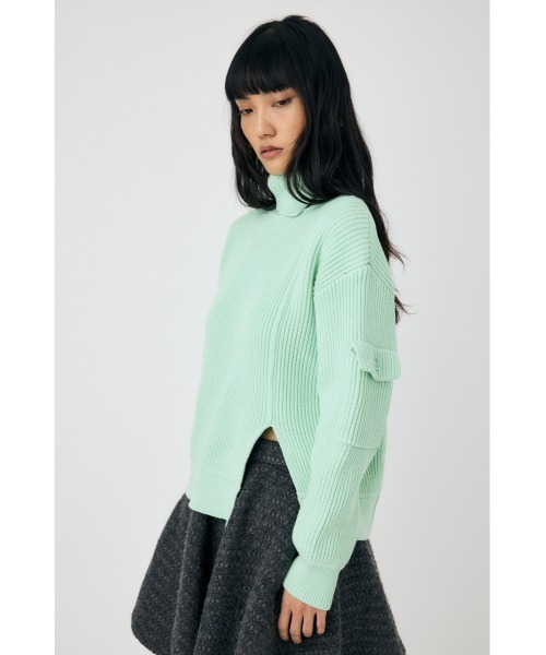 moussy - 値札付き⭐MOUSSY オフホワイ 即完売ニット  サイズフリー (未使用) moussy - 値札付き⭐MOUSSY オフホワイ 即完売ニット サイズ